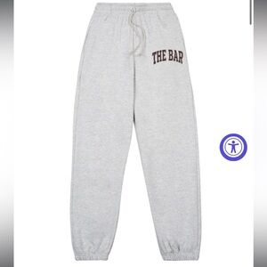 The Bar Gray/Chocolate Varsity Sweatpants